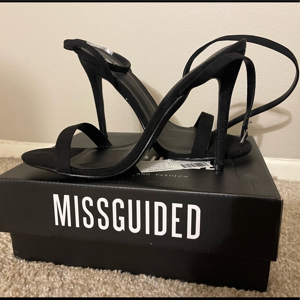 Black Strappy Sandal - Picture 2 of 2
